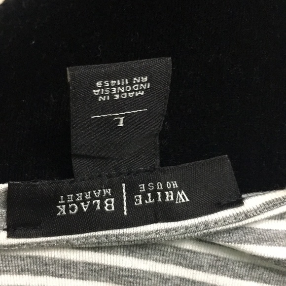 New WHBM Grey Striped Size L - Picture 8 of 8